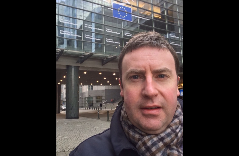 Stephen Bates visits the European Parliament in Brussels