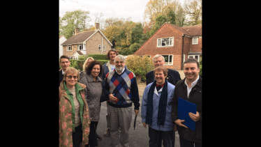 Stephen Bates camaigning with Canterbury ConservativeAssociation