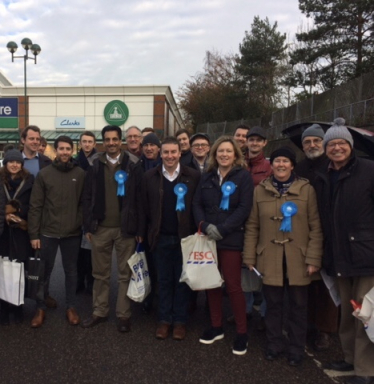 Stephen Bates campaigning in Canterbury for @Conservatives 