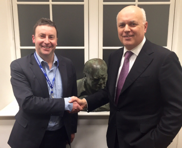 Stephen Bates meeting with Iain Duncan Smith